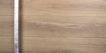 white oak hardwood front door with polished square custom door pulls