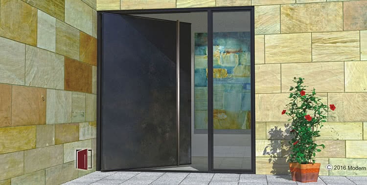 Modern Steel Doors Custom Pivot Doors Glass Doors Metal